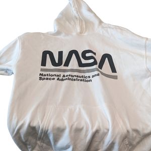H&M Kids Girls Printed NASA hoodie White Size 10-12Y